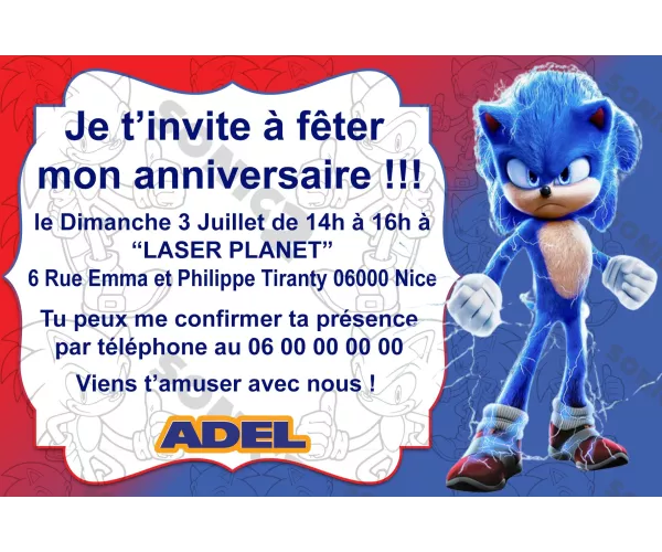 Carte d’invitation personnalisée anniversaire fête enfant garçon fille thème super héros princesses