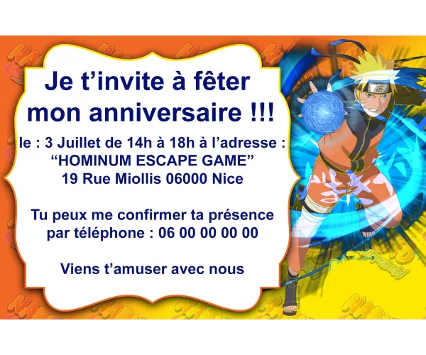Carte d’invitation personnalisée anniversaire fête enfant garçon fille thème super héros princesses